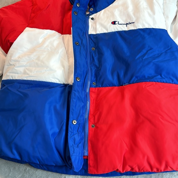 🎯❤️NWOT Champion Colorblock Surf The Web Puffer Jacket - Picture 6 of 14